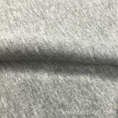 Brush Knitted Fabric Polyester Fleece Knitted Brushed Garment CVC Fabrics Factory